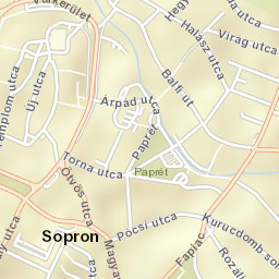 Sopron Street Map