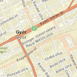 Győr Street Map