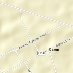Csém Street Map