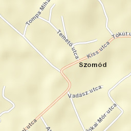 Szomód Street Map