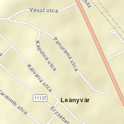 Leányvár Street Map