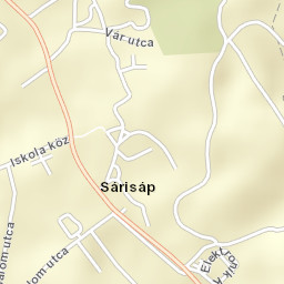 Sárisáp Street Map
