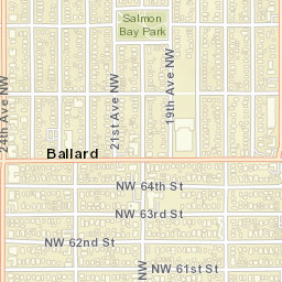 6762-6998 15th Ave NW, Seattle, WA 98117 Street Map