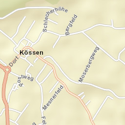 Kössen Street Map