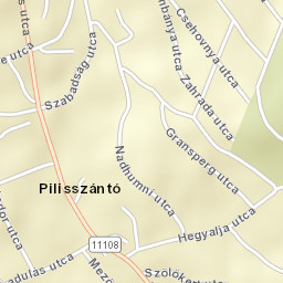 Pilisszántó Street Map