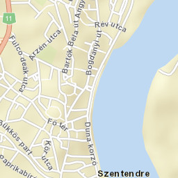 Szentendre Street Map