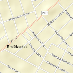 Erdőkertes Street Map