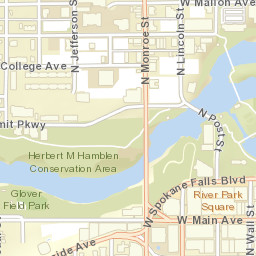 Spokane, Washington Street Map