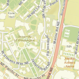 Benton Lane, University of Washington, Seattle, WA Street Map