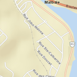La Malbaie Street Map