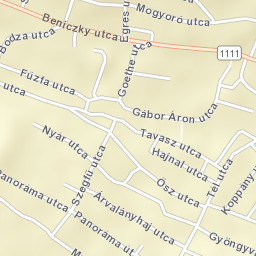 Nagykovácsi Street Map