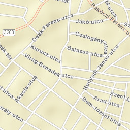 Jászárokszállás Street Map
