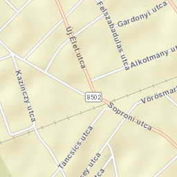 Kóny Street Map