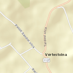 Vértestolna Street Map
