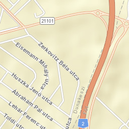 Dunakeszi Járás Street Map