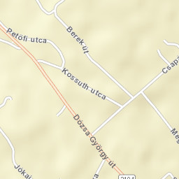 Szada Street Map