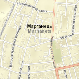 Marhanets’ Street Map