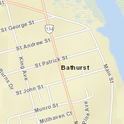 Bathurst Street Map