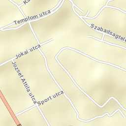 Vértesszőlős Street Map