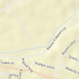 Tiszafüred Street Map