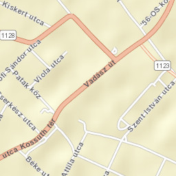 Tarján Street Map