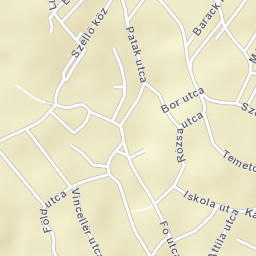 Pilisborosjenő Street Map