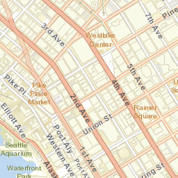 1536 Pike Pl, Metro Transit, Pike Place Market, Seattle Street Map