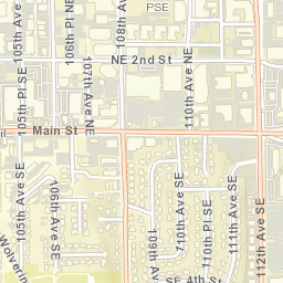Bellevue, Washington Street Map