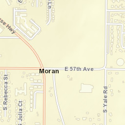 5800-5848 S Palouse Hwy Spokane WA Street Map