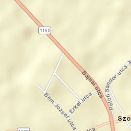 Szomor Street Map