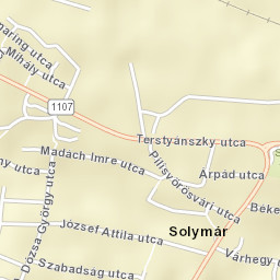 Solymár Street Map