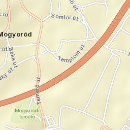 Mogyoród Street Map