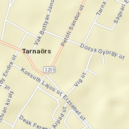 Tarnaörs Street Map