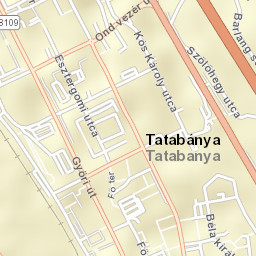 Tatabánya Street Map