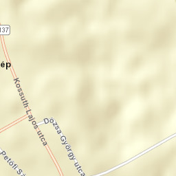 Csép Street Map