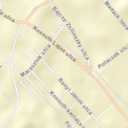 Bánhida Street Map