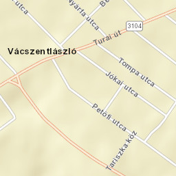 Vácszentlászló Street Map