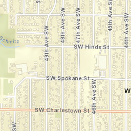 3451-3599 48th Avenue Southwest, Seattle Street Map