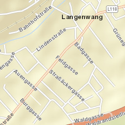 Langenwang Street Map