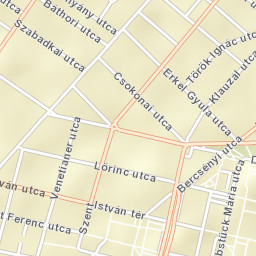 Budapest IV. kerület Street Map