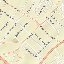 Budapest XV. kerület Street Map