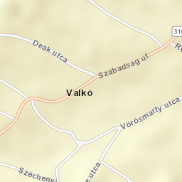 Valkó Street Map