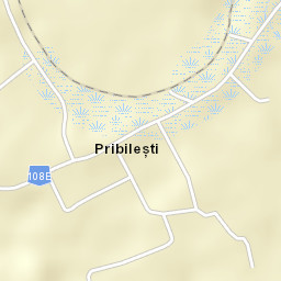 Pribilești Street Map