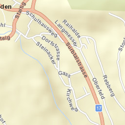 Tegerfelden Street Map