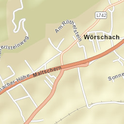 Wörschach Street Map