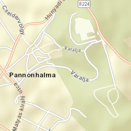 Pannonhalma Street Map