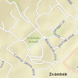 Zsámbék Street Map