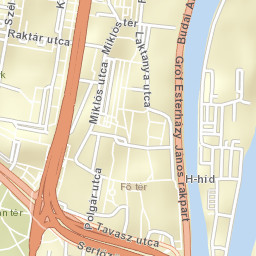 Budapest III. kerület Street Map