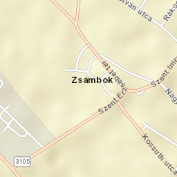Zsámbok Street Map