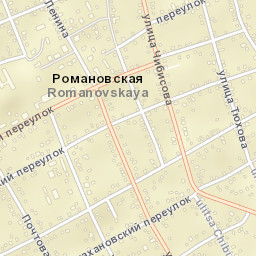 Romanovskaya Street Map